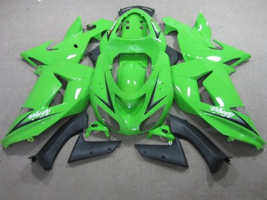 ABS 2006-2007 Green White Ninja Kawasaki ZX10R Motorcyle Fairings Canada