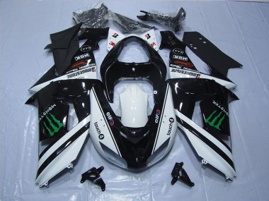 ABS 2006-2007 Black White Touch4 Monster Kawasaki ZX10R Motor Fairings Canada