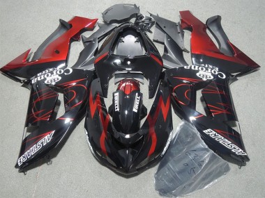 ABS 2006-2007 Black Red Corona Extra Kawasaki ZX10R Motorcycle Bodywork Canada