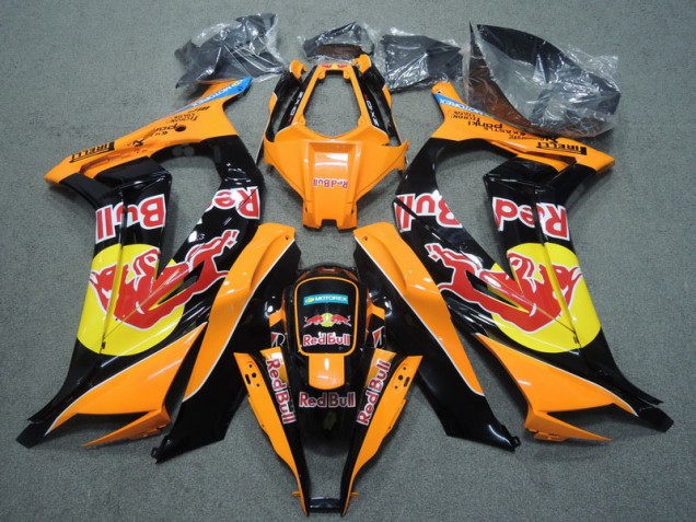 2011-2015 Black Orange Red Bull Kawasaki ZX10R Replacement Fairings Canada 2011-2015 Black Orange Red Bull Kawasaki ZX10R Replacement Fairings Canada