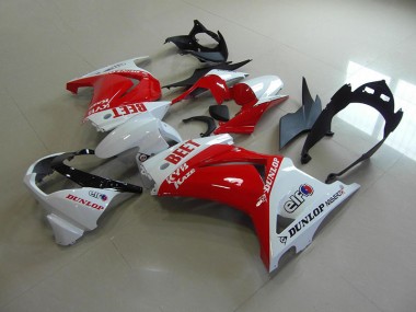 ABS 2008-2012 Red White BEET Kawasaki ZX250R Motor Fairings Canada