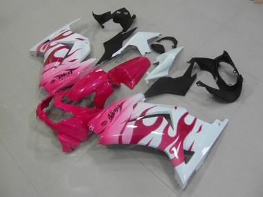ABS 2008-2012 Pink White Kawasaki ZX250R Bike Fairings Canada