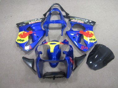 2000-2002 Blue Red Bull Ninja Kawasaki ZX6R Motorcycle Bodywork Canada