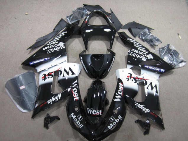 ABS 2005-2006 Black West Mobil Ninja 636 Kawasaki ZX6R Motorbike Fairings Canada ABS 2005-2006 Black West Mobil Ninja 636 Kawasaki ZX6R Motorbike Fairings Canada