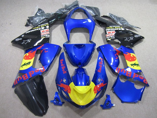 ABS 2005-2006 Blue Red Bull Ninja Kawasaki ZX6R Motorcycle Fairing Kit Canada ABS 2005-2006 Blue Red Bull Ninja Kawasaki ZX6R Motorcycle Fairing Kit Canada