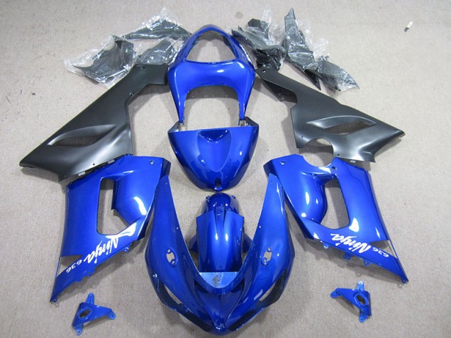ABS 2005-2006 Blue White Ninja 636 Kawasaki ZX6R Motorcyle Fairings Canada ABS 2005-2006 Blue White Ninja 636 Kawasaki ZX6R Motorcyle Fairings Canada