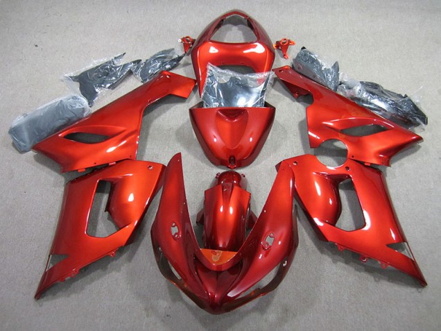 ABS 2005-2006 Orange Kawasaki ZX6R Motor Fairings Canada ABS 2005-2006 Orange Kawasaki ZX6R Motor Fairings Canada