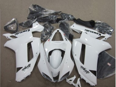 ABS 2007-2008 White Kawasaki ZX6R Bike Fairings Canada