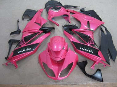 ABS 2009-2012 Pink Black Monster Kawasaki ZX6R Motor Fairings Canada