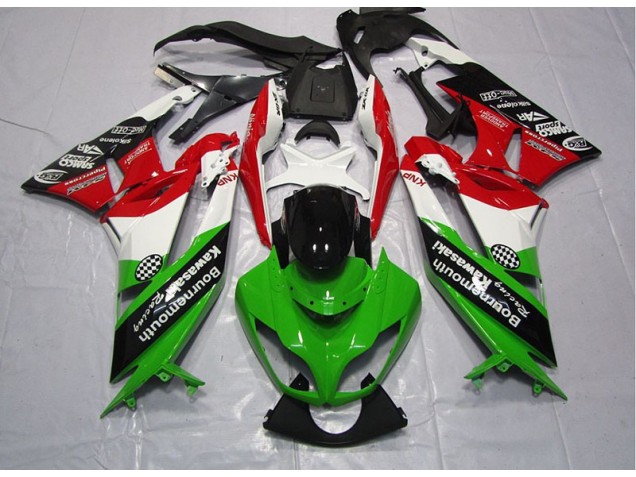 ABS 2009-2012 Green Red Kawasaki ZX6R Motorcylce Fairings Canada ABS 2009-2012 Green Red Kawasaki ZX6R Motorcylce Fairings Canada