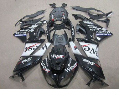 2009-2012 Black West Kawasaki ZX6R Motorcycle Fairing Kits Canada
