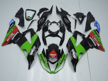 ABS 2013-2018 Black Green Red Motocard Kawasaki ZX6R Motorcycle Fairing Kit Canada