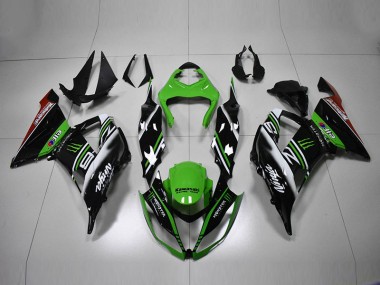 ABS 2013-2018 Green Black White Kawasaki ZX6R Motorcycle Bodywork Canada