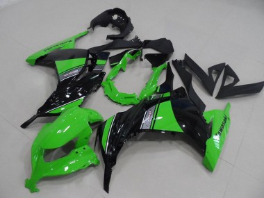 2013-2016 Black Green Kawasaki ZX300R Moto Fairings Canada