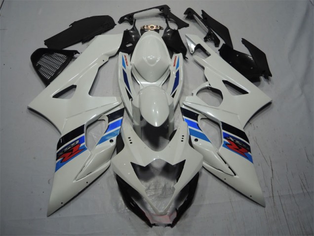 ABS 2005-2006 White Blue Suzuki GSXR1000 Motorcycle Fairing Kits Canada ABS 2005-2006 White Blue Suzuki GSXR1000 Motorcycle Fairing Kits Canada