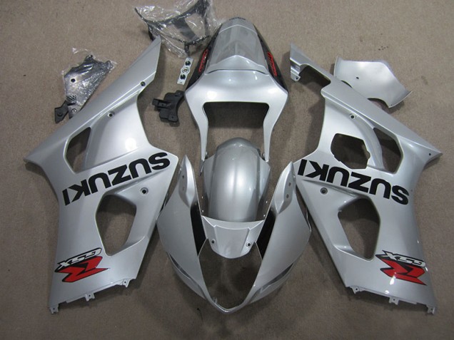 ABS 2003-2004 Silver Suzuki GSXR1000 Motorcycle Fairing Kits Canada ABS 2003-2004 Silver Suzuki GSXR1000 Motorcycle Fairing Kits Canada