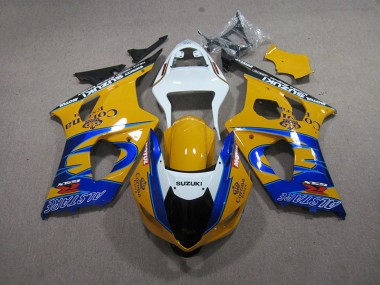 2003-2004 Yellow Blue Corona Extra Suzuki GSXR1000 Motorcycle Fairing Kit Canada