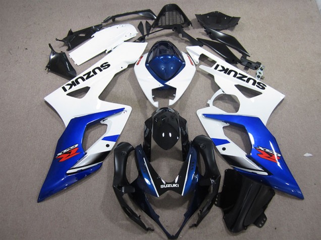 2005-2006 White Blue Suzuki GSXR1000 Motorcylce Fairings Canada