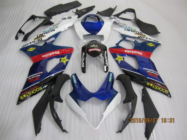 ABS 2005-2006 Blue Black Rockstar Suzuki GSXR1000 Replacement Motorcycle Fairings Canada
