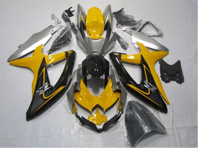 ABS 2007-2008 Yellow Black Suzuki GSXR1000 Replacement Motorcycle Fairings Canada ABS 2007-2008 Yellow Black Suzuki GSXR1000 Replacement Motorcycle Fairings Canada
