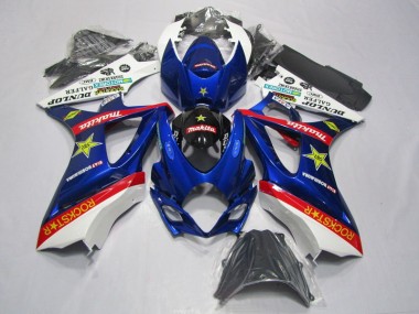2007-2008 Blue Red Rockstar Suzuki GSXR1000 Motorbike Fairing Kits Canada