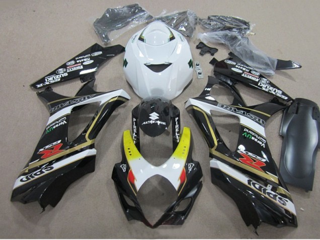 ABS 2007-2008 Black White Suzuki GSXR1000 Motorcylce Fairings Canada ABS 2007-2008 Black White Suzuki GSXR1000 Motorcylce Fairings Canada