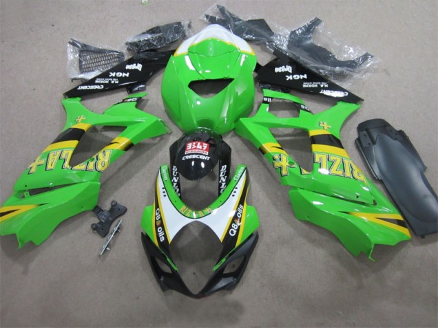 ABS 2007-2008 Green Rizla Q8 oils Suzuki GSXR1000 Motorcycle Fairing Canada ABS 2007-2008 Green Rizla Q8 oils Suzuki GSXR1000 Motorcycle Fairing Canada