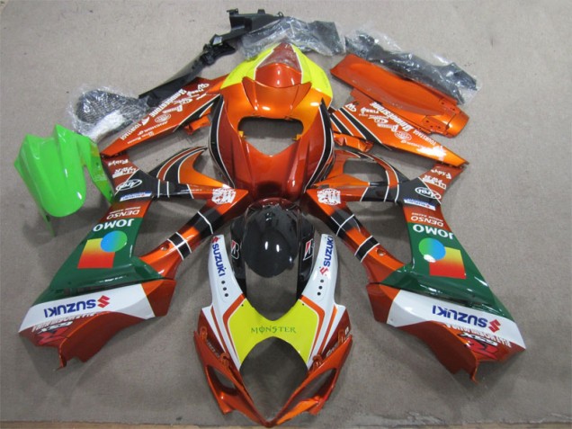 ABS 2007-2008 Orange Yellow Monster Suzuki GSXR1000 Motorcycle Fairing Kits Canada ABS 2007-2008 Orange Yellow Monster Suzuki GSXR1000 Motorcycle Fairing Kits Canada