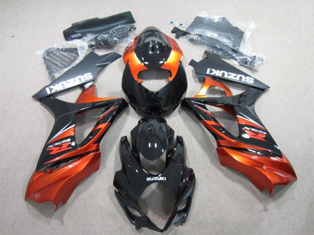 ABS 2007-2008 Black Orange Suzuki GSXR1000 Motorbike Fairing Canada