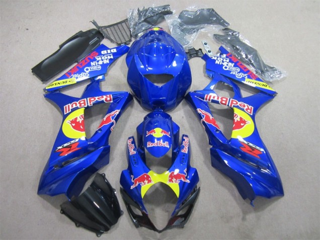 2007-2008 Blue Red Bull Suzuki GSXR1000 Motorbike Fairing Kits Canada