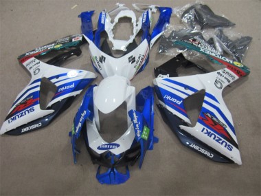 ABS 2009-2016 White Blue Samsung Suzuki GSXR1000 Motorbike Fairings Canada