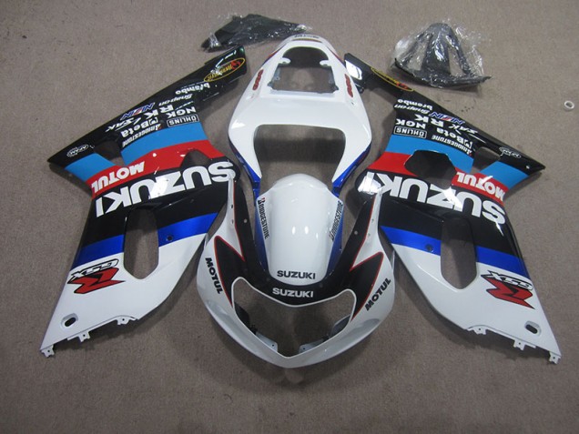 ABS 2001-2003 White Blue Motul Suzuki GSXR600 Replacement Motorcycle Fairings Canada ABS 2001-2003 White Blue Motul Suzuki GSXR600 Replacement Motorcycle Fairings Canada