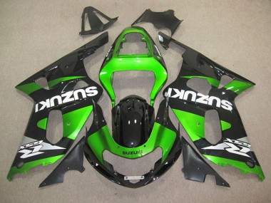 ABS 2001-2003 Black Green Suzuki GSXR600 Motorbike Fairing Canada