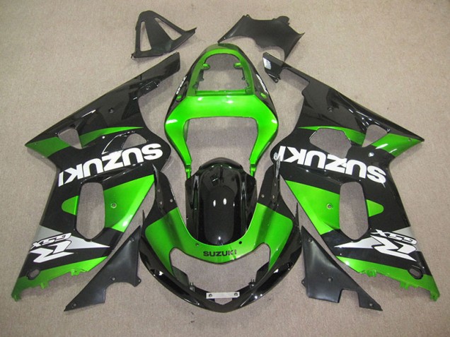 ABS 2001-2003 Black Green Suzuki GSXR600 Motorbike Fairing Canada ABS 2001-2003 Black Green Suzuki GSXR600 Motorbike Fairing Canada