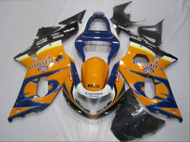 ABS 2001-2003 Blue Orange Corona Extra Suzuki GSXR600 Bike Fairing Canada