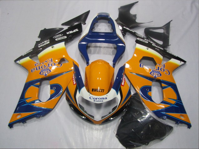 ABS 2001-2003 Blue Orange Corona Extra Suzuki GSXR600 Bike Fairing Canada ABS 2001-2003 Blue Orange Corona Extra Suzuki GSXR600 Bike Fairing Canada