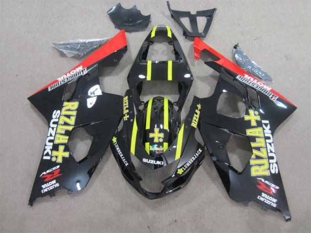 ABS 2004-2005 Black Yellow Rizla Suzuki GSXR600 Motorcycle Fairings Kit Canada ABS 2004-2005 Black Yellow Rizla Suzuki GSXR600 Motorcycle Fairings Kit Canada