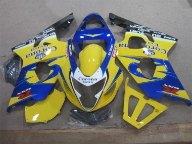 ABS 2004-2005 Yellow Blue Corona Extra Suzuki GSXR600 Motorcycle Fairings Canada