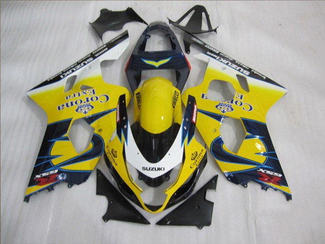 ABS 2004-2005 Yellow Blue Corona Extra Suzuki GSXR600 Bike Fairing Canada ABS 2004-2005 Yellow Blue Corona Extra Suzuki GSXR600 Bike Fairing Canada