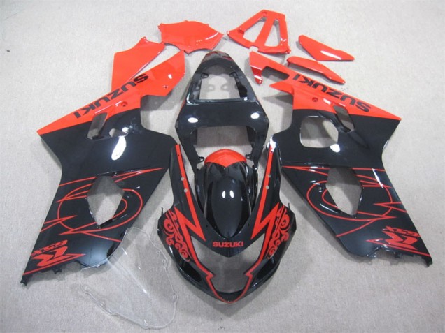 ABS 2004-2005 Black Red Suzuki GSXR600 Bike Fairings Canada ABS 2004-2005 Black Red Suzuki GSXR600 Bike Fairings Canada