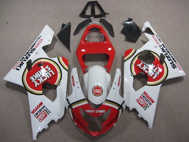 ABS 2004-2005 Red White Lucky Strike Motul Suzuki GSXR600 Motorcycle Replacement Fairings Canada