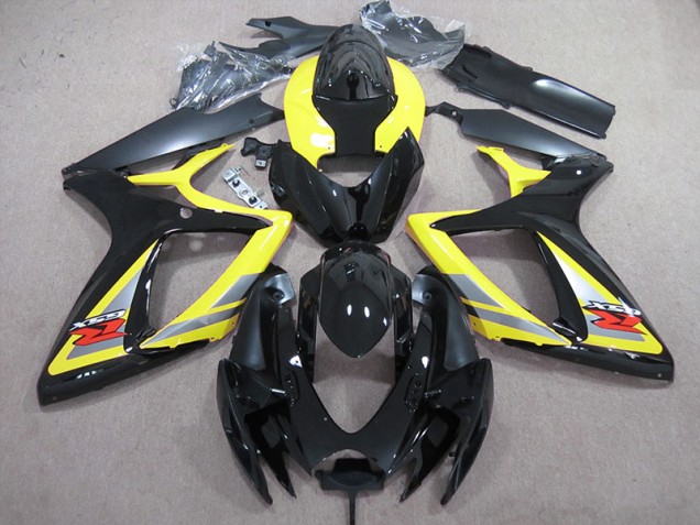 ABS 2006-2007 Black Yellow Suzuki GSXR600 Motor Fairings Canada ABS 2006-2007 Black Yellow Suzuki GSXR600 Motor Fairings Canada