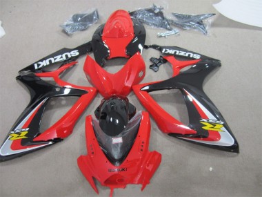 2006-2007 Red Black Suzuki GSXR600 Replacement Fairings Canada