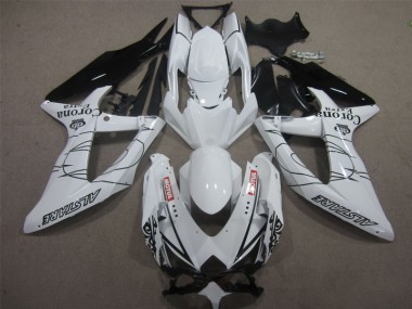ABS 2008-2010 White Black Corona Extra Motul Suzuki GSXR600 Motorbike Fairing Canada