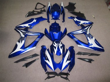 ABS 2008-2010 Blue White Suzuki GSXR600 Motorcycle Bodywork Canada