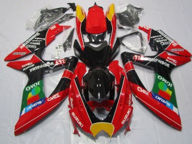ABS 2008-2010 Red Black Jomo Suzuki GSXR600 Motorbike Fairing Kits Canada