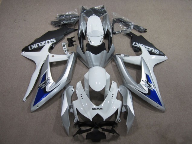 ABS 2008-2010 Silver Blue White Suzuki GSXR600 Motorcycle Fairings Kit Canada ABS 2008-2010 Silver Blue White Suzuki GSXR600 Motorcycle Fairings Kit Canada