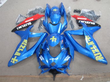 ABS 2008-2010 Blue Yellow Rizla White Motul Suzuki GSXR600 Motorcycle Fairings Canada