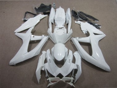 ABS 2008-2010 White Suzuki GSXR600 Motorcycle Fairing Kit Canada