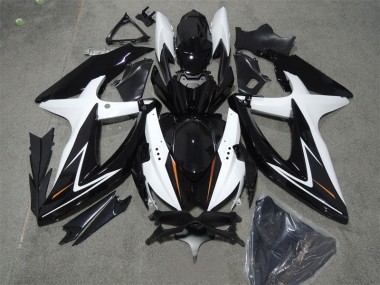 ABS 2008-2010 Black White Suzuki GSXR600 Bike Fairings Canada
